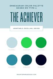 Enneagram Color Palette Type 3 The Achiever Website Color Palette Enneagram Color Palette