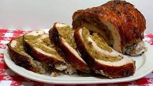 This gives a nice shape by bringing the legs close up against the body, and helps to prevent them drying out. Stuffed Turkey Roll A Really Retro Holiday Youtube