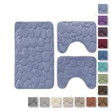 Quello che dobbiamo quindi valutare è prezzo,tempi e costi di consegna e la qualità. Set 3 Pz Tappetini Da Bagno Antiscivolo Sassolini Tappeti Memory Foam R291