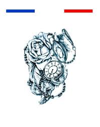 Signification tatouage montre gousset la montre à gousset. Tatouage Montre Gousset Et Roses Mon Petit Tatouage Temporaire