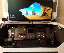 Ctrl Desk For Space Simulators And Beyond Gaming Desk Diy Computer Desk Computer