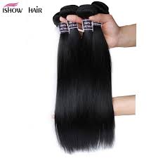 Ishow Hair Peruvian Straight Hair 3 Bundles Virgin Human Hair Malaysian Straight Hair Straight Hairstyles Brazilian Straight Hair