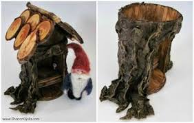 Homemade Obsessions How To Make Realistic Tree Bark Fairy Garden Fairy Garden Houses Tree Bark