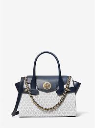 Designer handbags, watches, shoes, clothing, menswear & more. Petit Sac Porte Main Carmen En Cuir A Ceinture Et Logo Michael Kors
