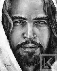 Jesus Christ Artwork, "i Am," Charcoal Gospel Art Print, Christian Art,  Close-up Version, Gospel Artwork Inspired by the Bible Series