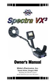 Whites metal white's classic ii sl. Spectra Vx3 User S Guide White S Metal Detectors