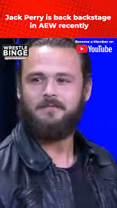 Jack Perry is back! 🎉 , Spotted backstage at AEW tapings! 👀 , Can’t wait  to see him back in action soon! 💪 , #JackPerry #AEW #WrestlingNews  #JungleBoy