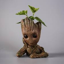This Little Groot Flower Pot Is Good For Being Inside On Your Desk Or Outside In The Garden Makes An Amazing Home Decor Gift T Baby Groot Flower Pots Groot