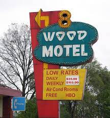 8 Wood Motel Cool Neon Signs Old Neon Signs Retro Sign