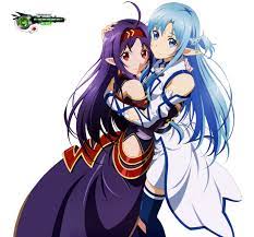 Sword Art Online Asuna Yuuki Konno Yuuki Png By Otakurenders Service On Deviantart Sword Art Online Animasi Gambar Manga