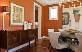 Modern Dining Room Decorating Ideas Orange Paint Colors And Wallpaper Living Room Orange Orange Living Room Walls Dining Room Colors