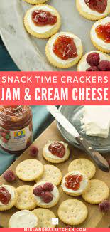 Fruit And Cream Cheese Crackers A Simple Healthy Snack Mirlandra S Kitchen Recipe In 2021 Snacks Healthy Snacks Easy Recipes