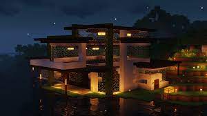 Modern minecraft houses usually have lots of glass, white colors, pools, multiple floors, and staircases. Modern House Survival Minecraft