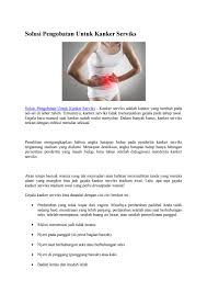 Check spelling or type a new query. Solusi Pengobatan Untuk Kanker Serviks By Mardiyatun Chasanah Issuu