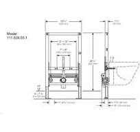 Duofix Carrier Frame for Wall Hung Bidets