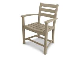This chair provides extra comfortableness to you when you lean on it because of its ergonomic high back design. Outdoor Dining Chairs Trex Outdoor Furniture