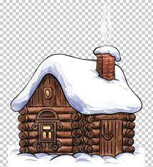 Log Cabin Cottage Drawing Png Clipart Christmas Art Winter Clipart Clip Art