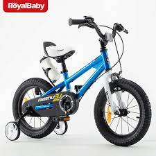 Das dreirad ist ein kinderfahrzeug, das mit drei rädern ausgestattet ist. Royalbaby Freestyle Jungen Madchen Kinder Fahrrad Kinder Fahrrad Blau 14 Zoll Ebay