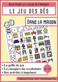 Ffl Fsl Games To Teach French Dice Game House Holds Aula De Frances Aulas Jogos