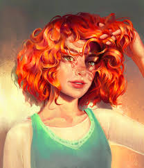 How to draw short curly boy hair anexa beauty. Wallpaper Mandy Jurgens Portrait Women Curly Hair Digital Art Redhead Drawing Artstation 2000x2322 Onecivilization 1981433 Hd Wallpapers Wallhere