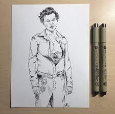 Harry Styles Drawing For Sale In Washington Dc Offerup Harry Styles Drawing Drawings Marker Paper
