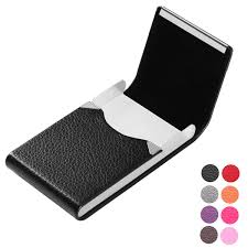 Staples clear business card holder, 8 pocket, 400 card capacity (36571/70801sus) 4.5 out of 5 stars. Junelsy Business Card Holder Professional Pu Leather Business Card Case Metal Name Card Holder Pocket Business Card Buy Online In Antigua And Barbuda At Antigua Desertcart Com Productid 128166476