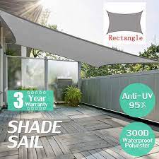 Sun Shade Sails Canopy Rectangle Square Outdoor Garden Waterproof Canopy Patio Cover Uv Block Yard Garden Shelter For Outdoor Garden Patio Swimming Pool Back In 2020 Sun Sail Shade Patio Sun