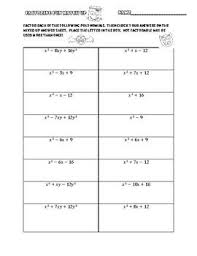 This Is A Great Intro To Factoring For Algebra I Or Algebra Ii This Worksheet Packet Has Trinomials In The Form X 2 Bx X To Algebra Ii Maths Algebra Algebra I