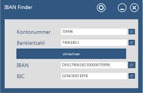 Validate iban, show bic : Iban Rechner Iban Finder Download Chip