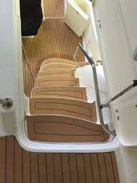 Cork Steps Custom Made On 48 Searay Teak Bath Caddy Bath