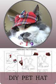 Pet Hat Pdf Pet Clothing Pattern Cat Hat Patterns Cat Clothes For Cats Pet Clothes Pet Hat Pattern Pet Dog Cat Hat Pattern For Pet Size S Dog Sewing Patterns Cat