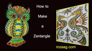 ما هو فن الزنتانجل zentangle فن الزنتانجل هو عبارة عن نوع من أنواع الرسوم الزخرفية لكنه يختلف عن فن الماندالا فى كونه ليس بالضرورة أن zentangle art cards