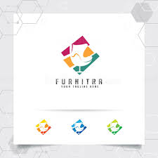 Almost files can be used for commercial. Furniture Logo Design Vector With A Negative Space Chair Sofa Ic Indivstock