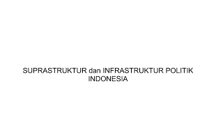 Suprastruktur politik adalah sistem politik dalam sebuah negara dan merupakan penggerak politik formal. Suprastruktur Dan Infrastruktur Politik Di Indonesia Google Slides