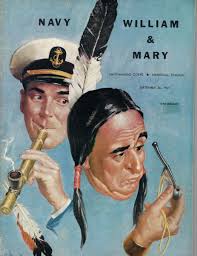 1964 9/26 football program Navy v William & Mary Roger Staubach VG