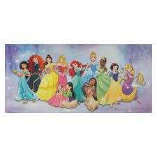(disney prinzessin raya puppe e). Disney Leinwandbild Alle Prinzessinnen Lila Keilrahmen
