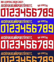 8 january, 2016, logo, brand, computer font. Font Football Font Vector Rb Leipzig 2020 2021 Kit
