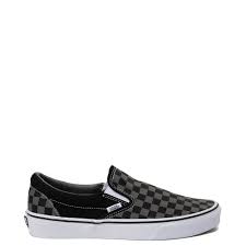 Black And Grey Slip On Vans Vans Slip On Checkerboard Skate Shoe Gray Black Vans Slip On Vans Slip On Black Grey Slip On Vans