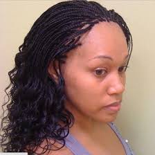 Put a wavy texture in your micro braids by wrapping them around perm rods and dipping in hot water to set. Micro Braids Ebena Hair Professionals