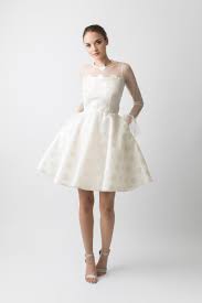 White Long Sleeve Flared Cuff Polka Dot Dress This Cocktail Dress Features A Flared Ski Short White Dress Wedding Polka Dot Wedding Dress Little White Dresses
