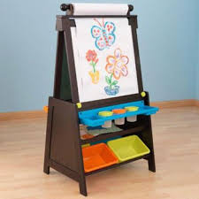 Costco Kidkraft Double Sided Grand Storage Easel Dry Erase And Chalkboard Surfaces Arts And Crafts Storage Kids Easel Easel