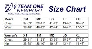 Team One Newport Size Chart Team One Newport