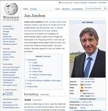Jürgen conings, le militaire armé en fuite, n'a toujours pas été retrouvé dans le périmètre passé au peigne fin ce jeudi dans le parc national de la haute campine, a indiqué le parquet fédéral peu avant. Grapjas Past Wikipedia Pagina Van Jan Jambon Aan De Standaard Mobile