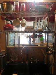 Odds are those plates and cups are in a dish rack to dry. Diy Over The Counter Dish Rack Thriftyfun