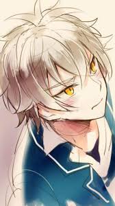 Grey hair green eyes anime boy white deer sketch grey deer digital wallpaper geometry wireframe from i0.wp.com. White Hair Anime Boys Cute Novocom Top