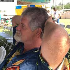 Lost beer can hat at Scottville event