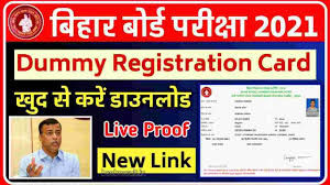 Bihar Board 10th Dummy Admit Card 2021 Download Bseb Registration Card At Biharboard Online Coding School Bihar Cards