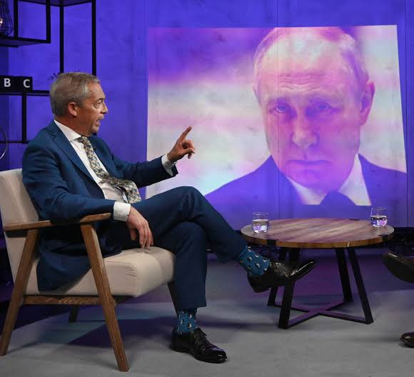 Nigel Farage praised by Russian state media over Ukraine war comments