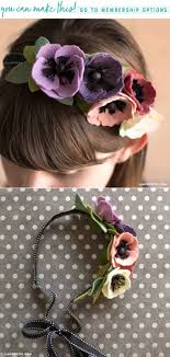 Make A Diy Felt Flower Crown With This Easy Video Tutorial Felt Flowers Diy Felt Flower Headband Diy Felt Flower Crown