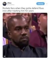 At memesmonkey.com find thousands of memes categorized into thousands of categories. Memes Celebrate Rockets Trade For Russell Westbrook